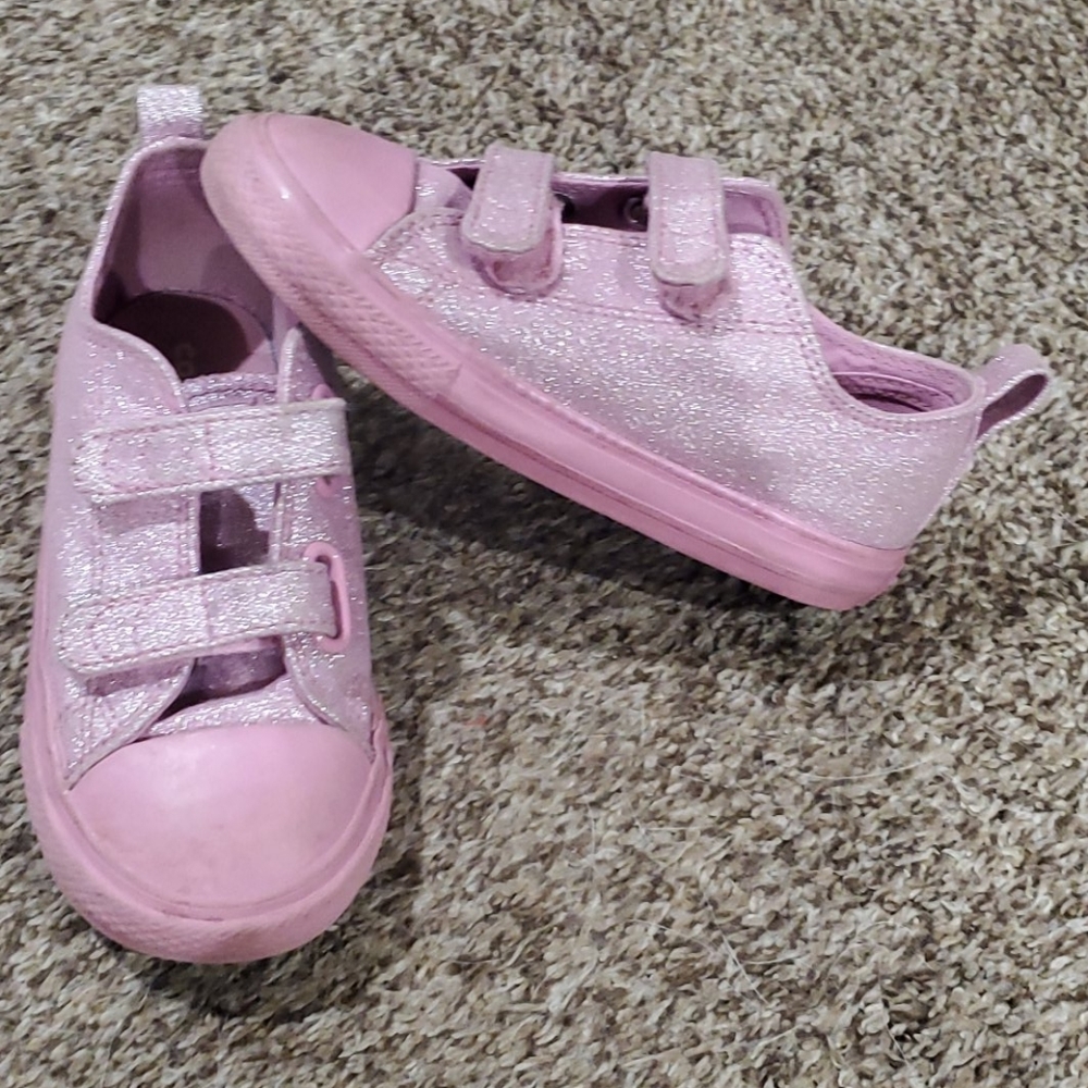 Pink glitter converse all stars
